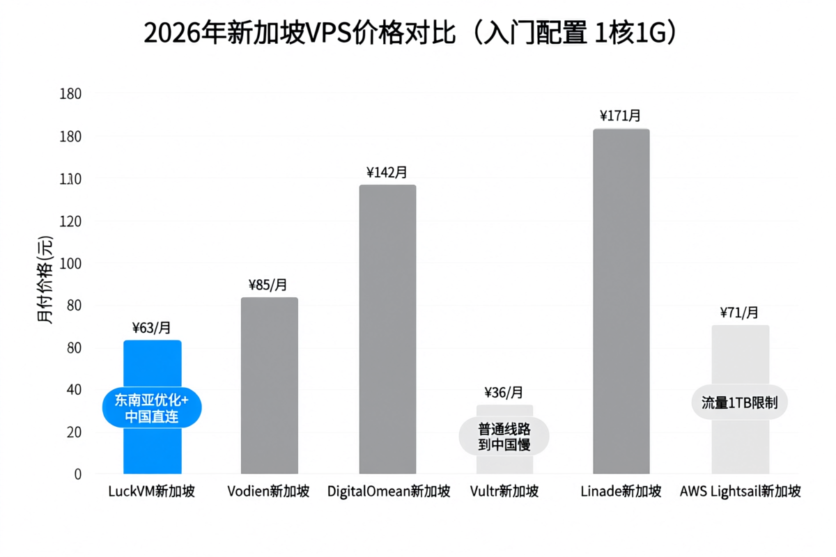 6家新加坡VPS价格对比 新加坡VPS价格对比2026